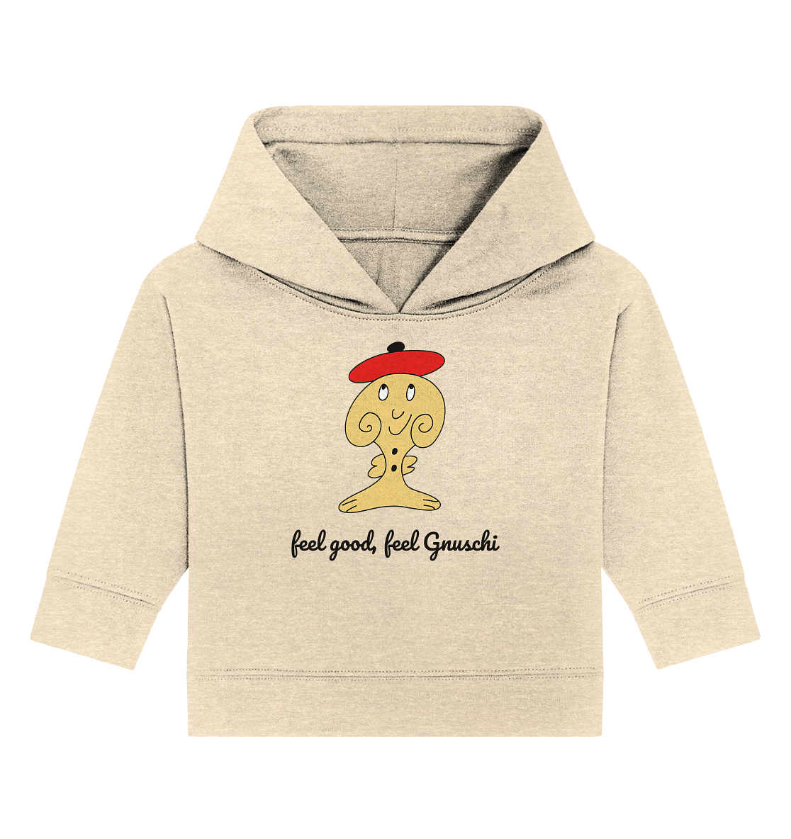 Feel good Feel Gnuschi ROT - Baby Organic Hoodie