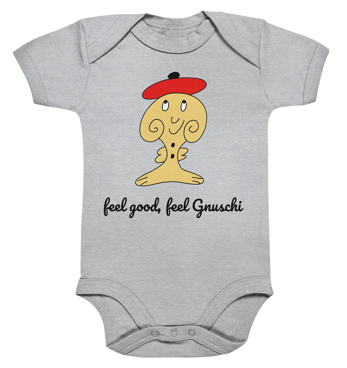 Feel good Feel Gnuschi ROT - Organic Baby Bodysuite