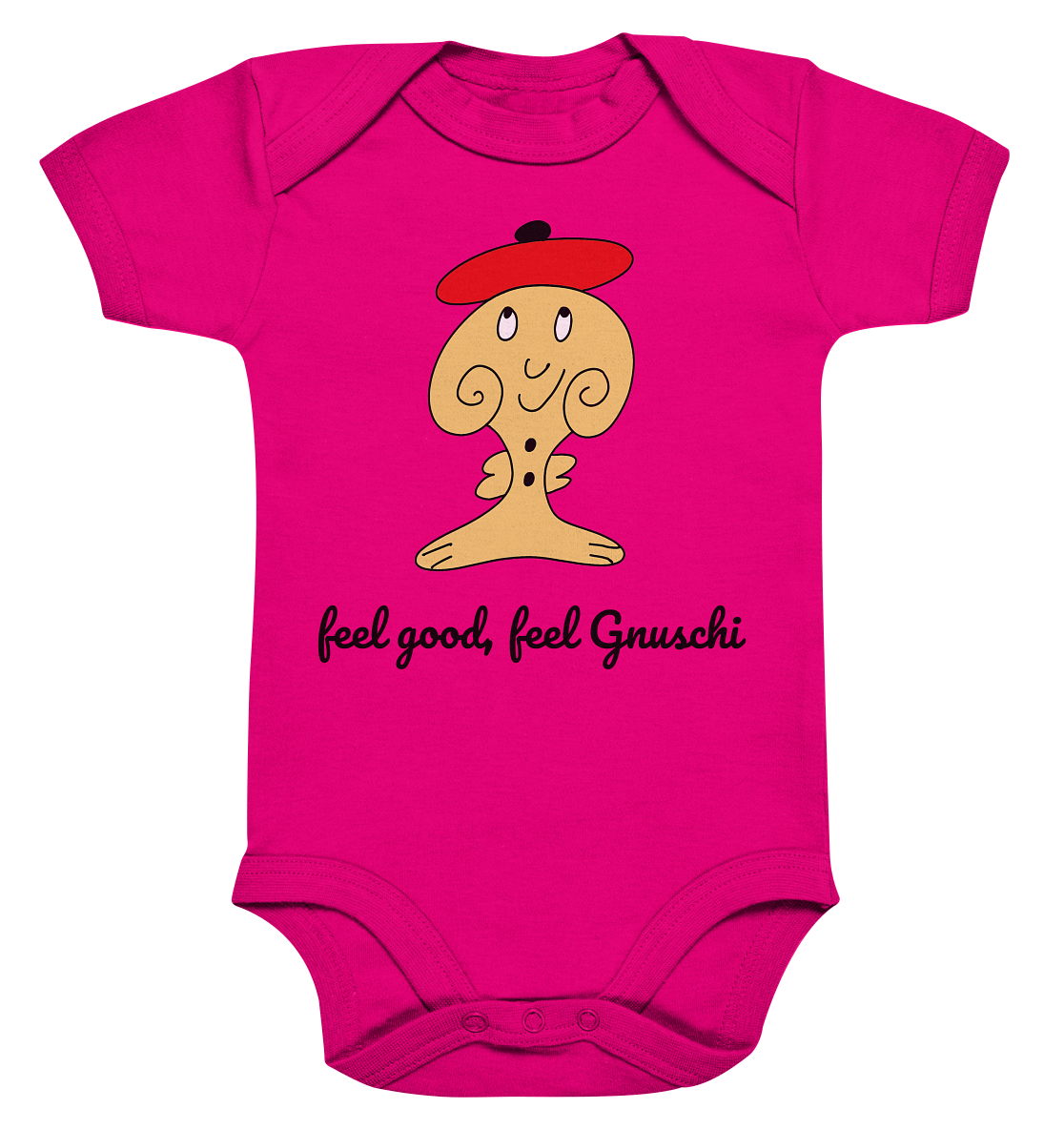 Feel good Feel Gnuschi ROT - Organic Baby Bodysuite