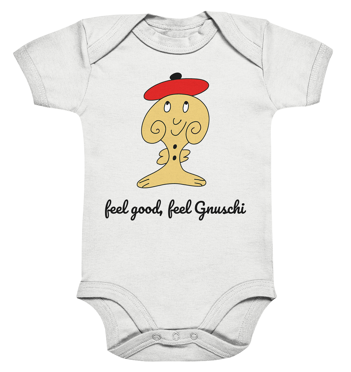 Feel good Feel Gnuschi ROT - Organic Baby Bodysuite