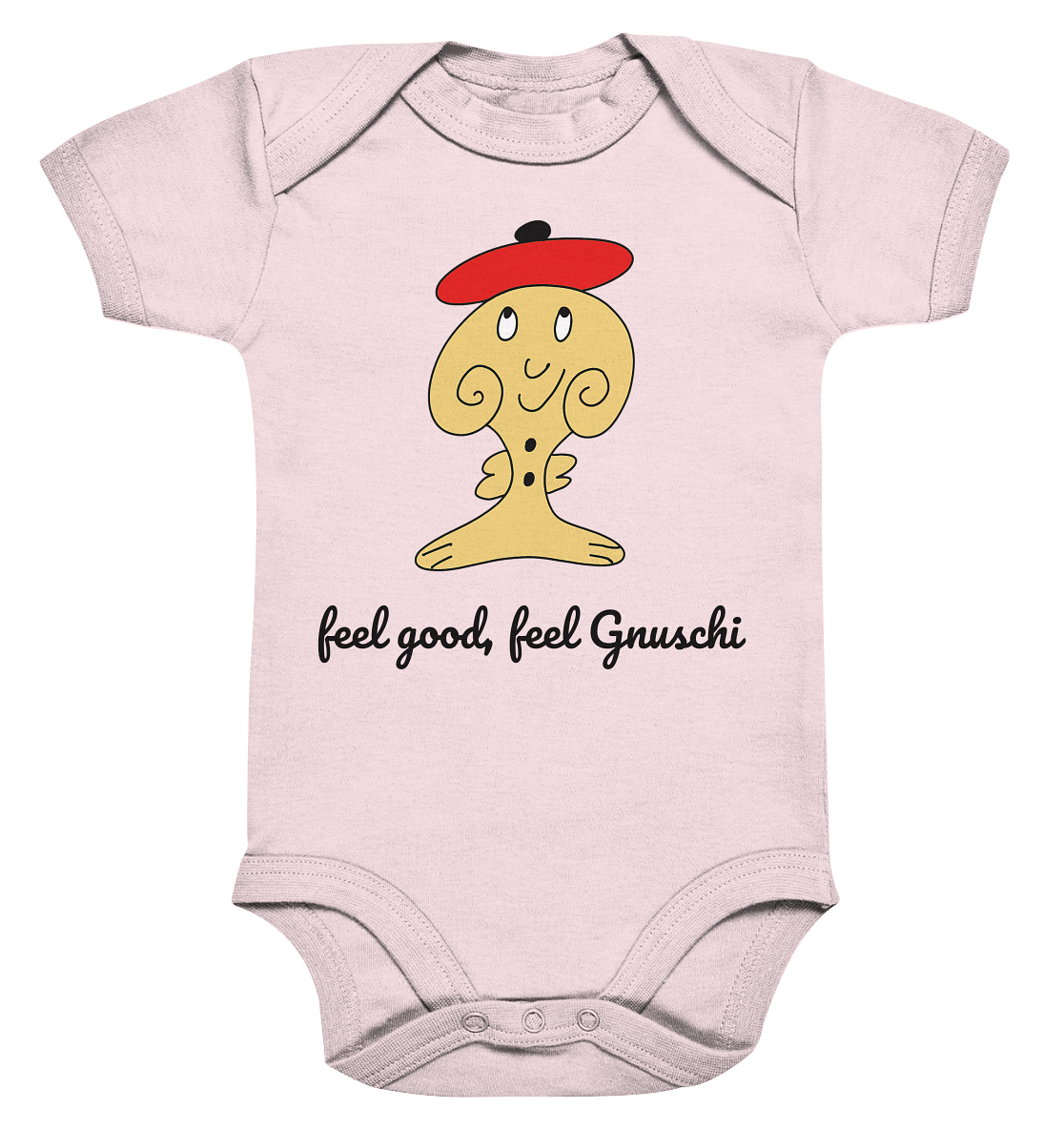 Feel good Feel Gnuschi ROT - Organic Baby Bodysuite