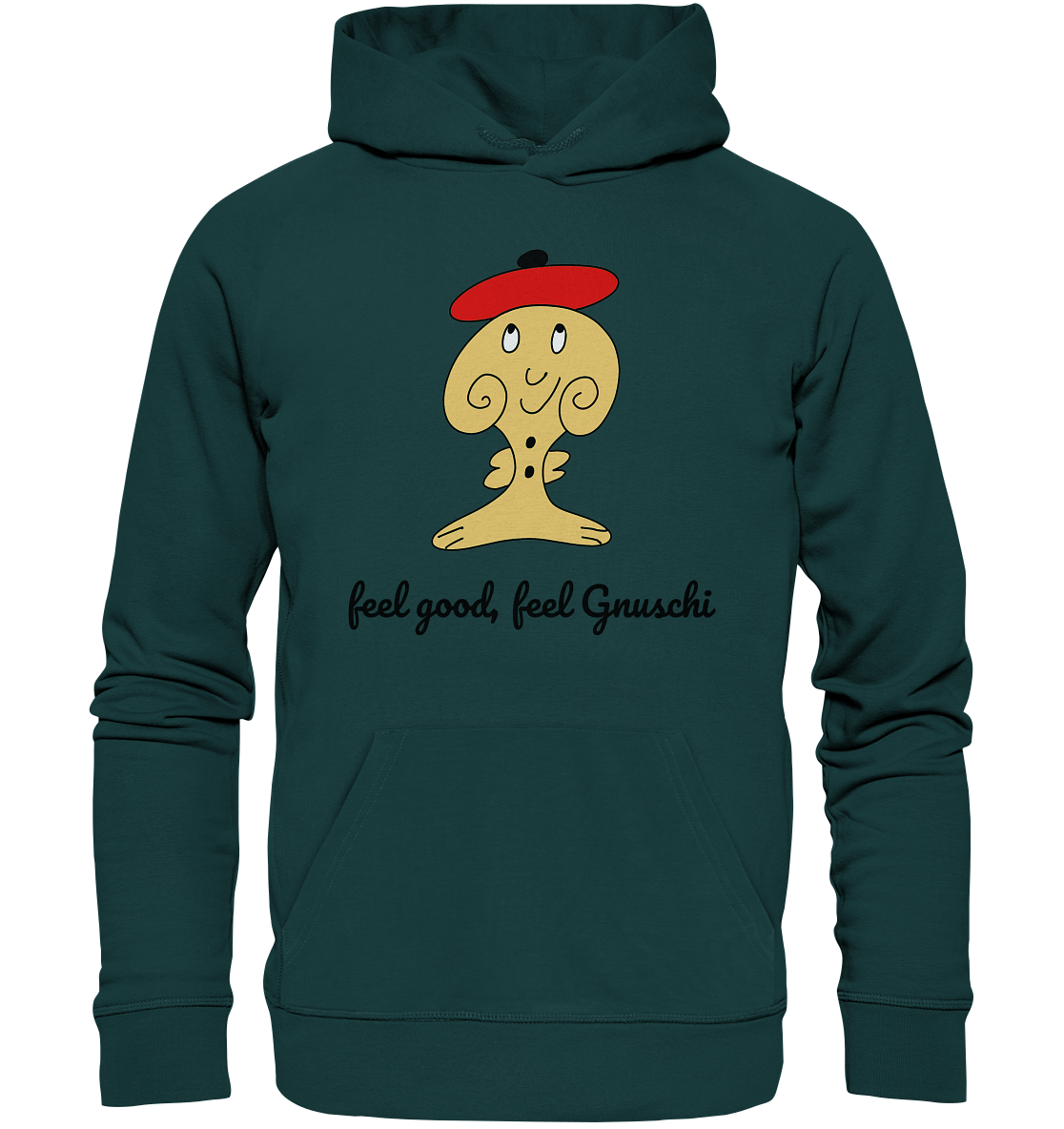 Feel good Feel gnuschi rot adult - Organic Hoodie