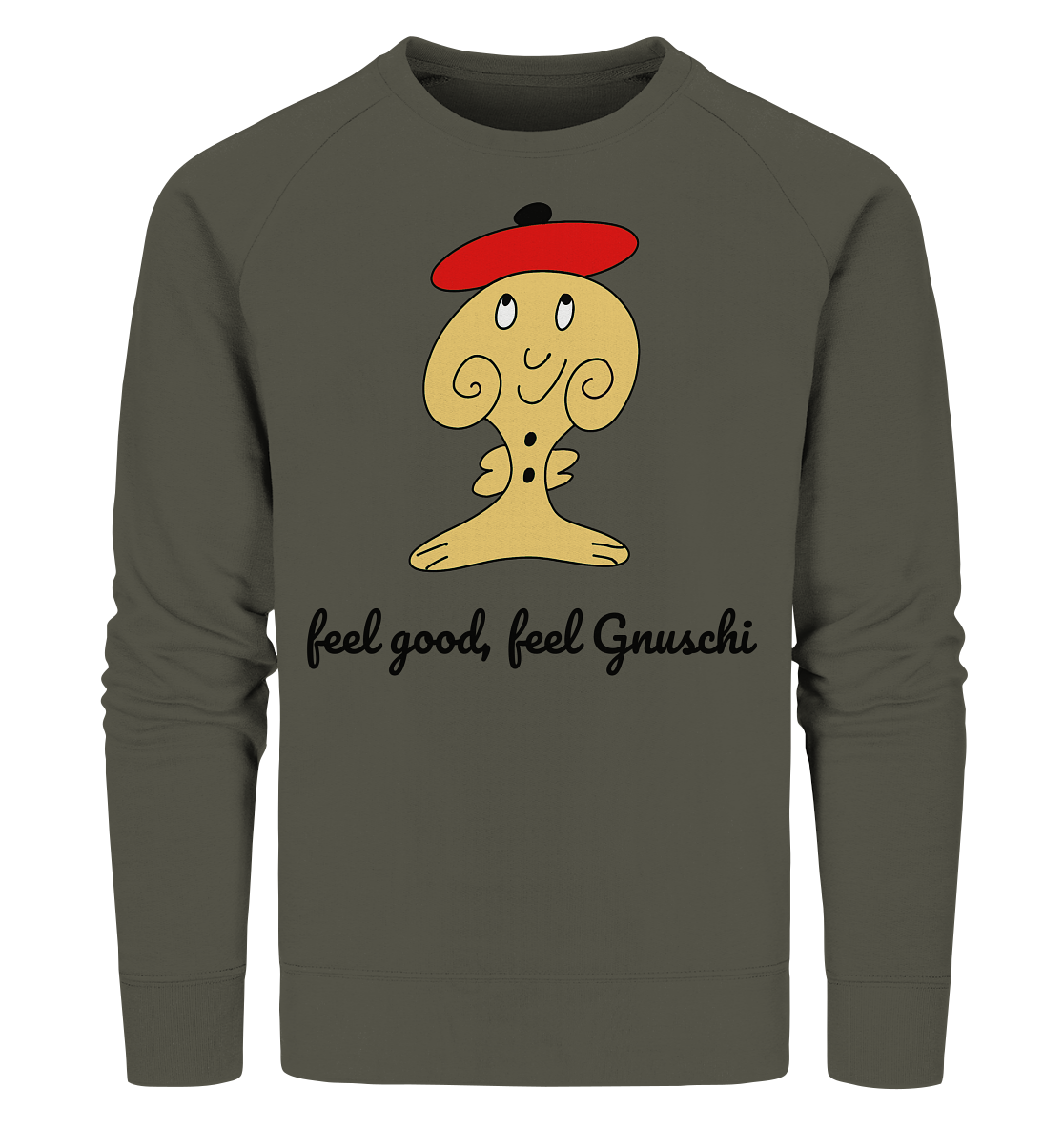 Feel good Feel gnuschi rot adult - Organic Sweatshirt