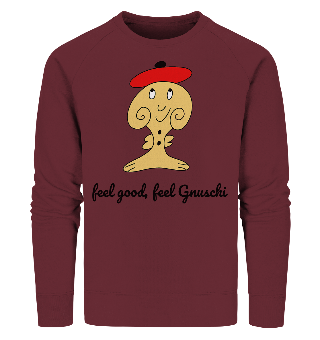 Feel good Feel gnuschi rot adult - Organic Sweatshirt