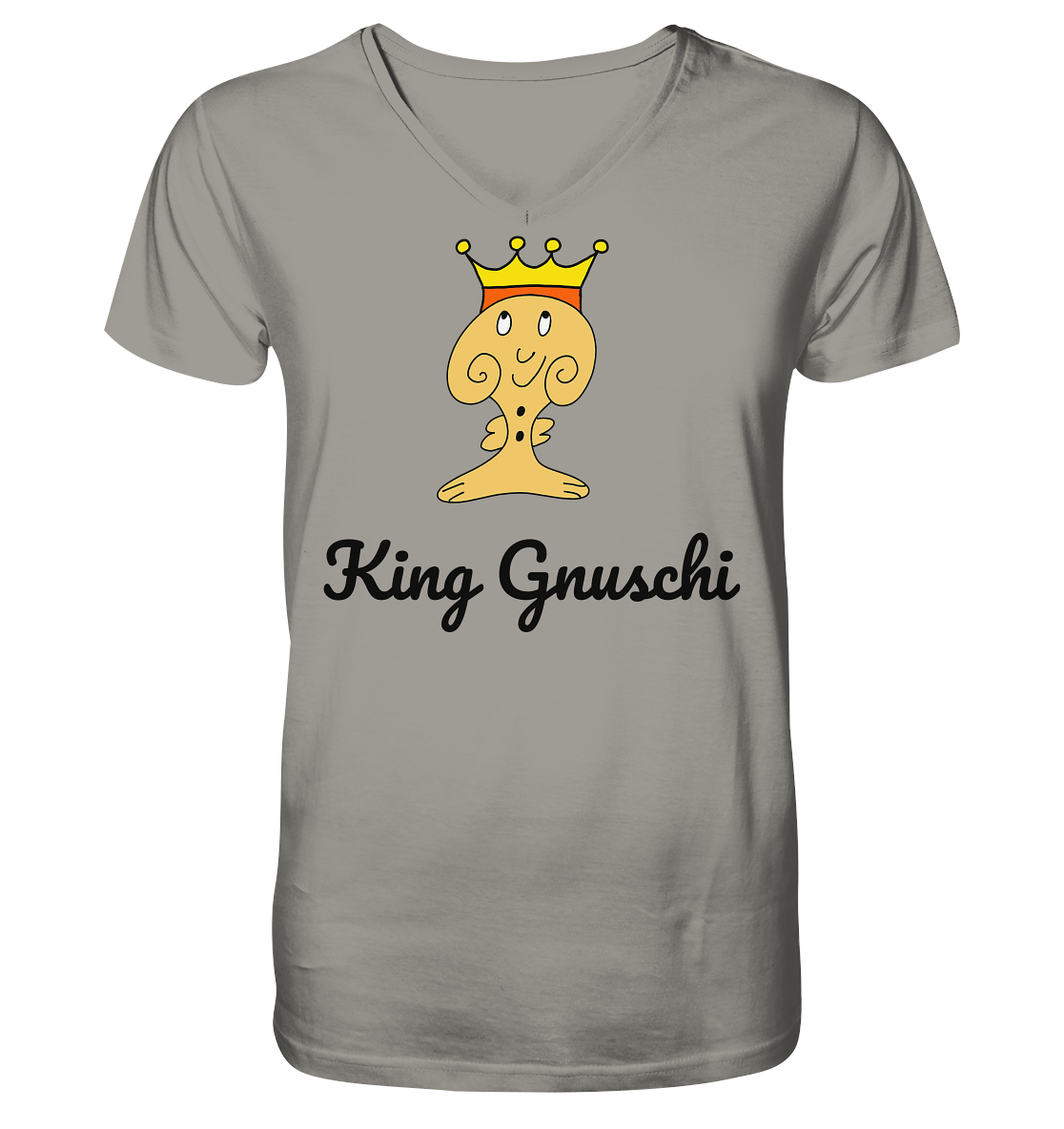 Gnuschi King - Family  - V-Neck Shirt