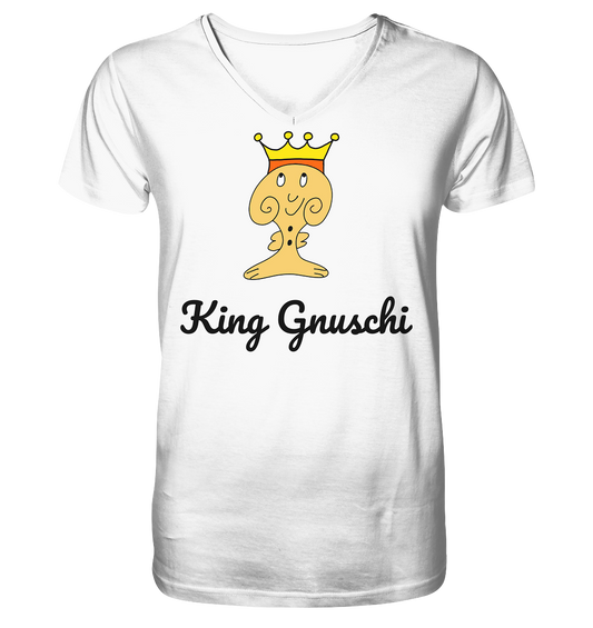 Gnuschi King - Family  - V-Neck Shirt